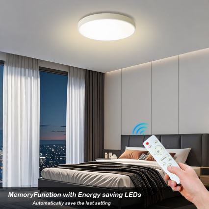 Brilagi - Димируемо таванно осветително тяло POOL LED/60W/230V 3000-6000K 60 см бяло + дистанционно управление