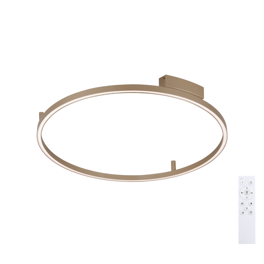 Brilagi - LED димируемо таванно осветително тяло PORTOFINO LED/60W/230V 3000-6000K Ø 80 см бежово + дистанционно управление