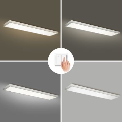Brilagi - LED таванно осветително тяло за баня FRAME LED/50W/230V 3000/4000/6000K 120x30 см IP44 сребристо