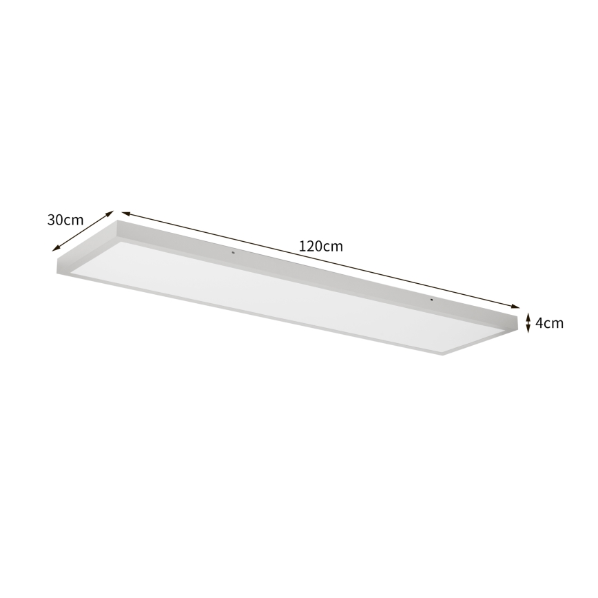 Brilagi - LED таванно осветително тяло за баня FRAME LED/50W/230V 3000/4000/6000K 120x30 см IP44 сребристо