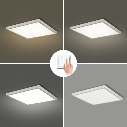 Brilagi - LED таванно осветително тяло за баня FRAME LED/50W/230V 3000/4000/6000K 60x60 cm IP44 сребристо