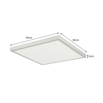 Brilagi - LED таванно осветително тяло за баня FRAME LED/50W/230V 3000/4000/6000K 60x60 cm IP44 сребристо