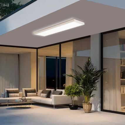 Brilagi - LED таванно осветително тяло за баня FRAME LED/50W/230V 120x30 см 3000/4000/6000K IP44 бяло