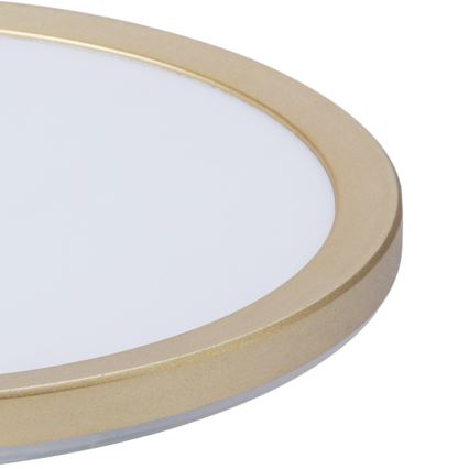 Brilagi - LED таванно осветително тяло за баня ULTRA SLIM LED/12W/230V Ø 22,5 см златисто IP54