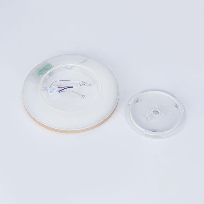 Brilagi - LED таванно осветително тяло за баня ULTRA SLIM LED/12W/230V Ø 22,5 см златисто IP54