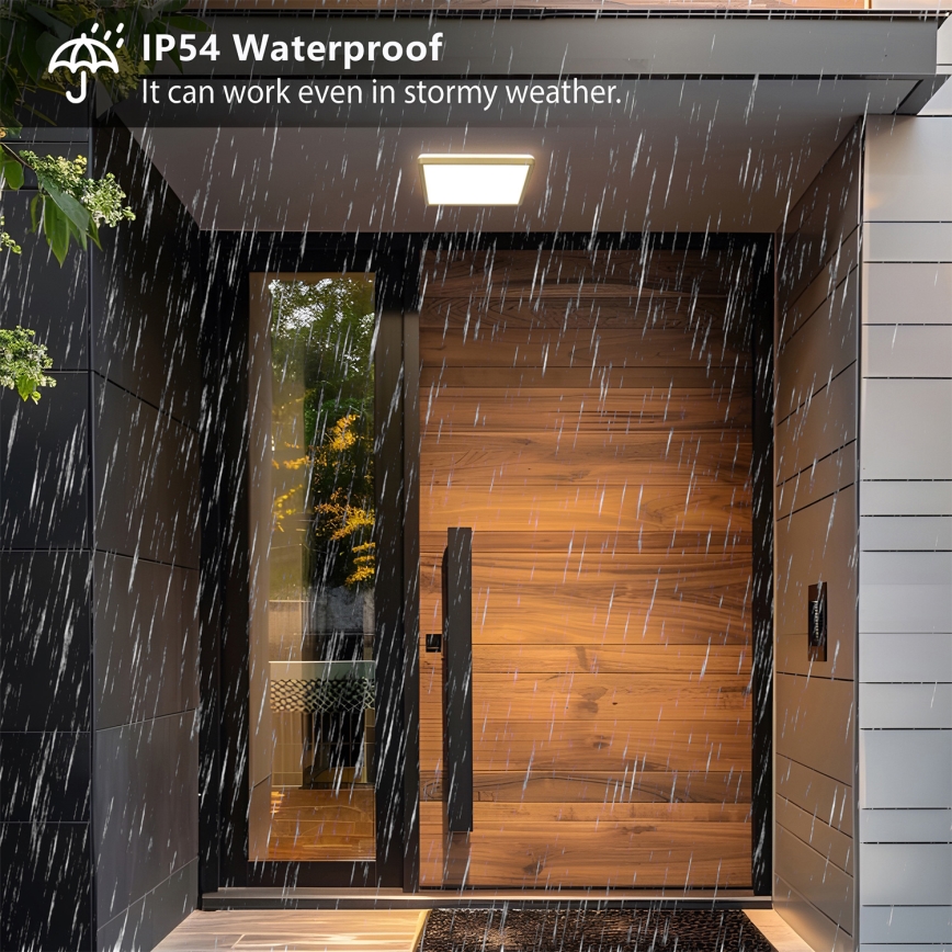 Brilagi - LED таванно осветително тяло за баня ULTRA SLIM LED/18W/230V 30x30 cm златисто IP54