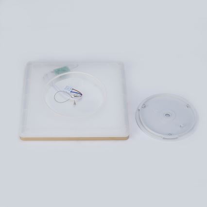 Brilagi - LED таванно осветително тяло за баня ULTRA SLIM LED/18W/230V 30x30 cm златисто IP54