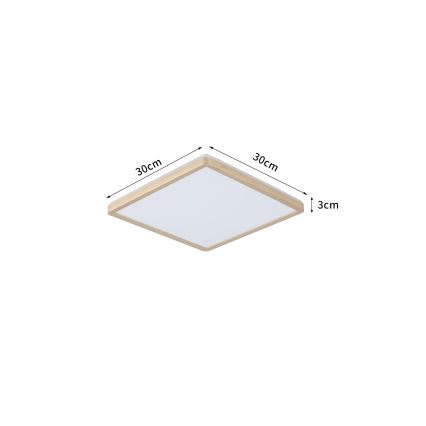 Brilagi - LED таванно осветително тяло за баня ULTRA SLIM LED/18W/230V 30x30 cm златисто IP54