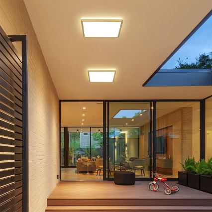 Brilagi - LED осветително тяло за баня ULTRA SLIM LED/24W/230V 42x42 cm златисто IP54