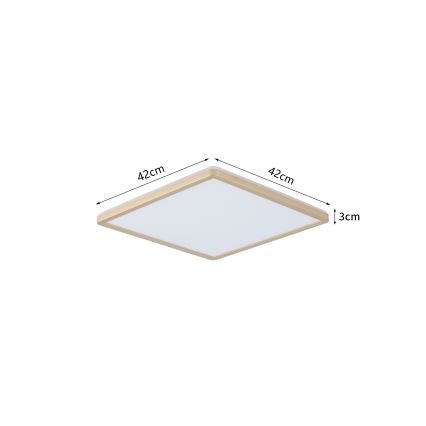 Brilagi - LED осветително тяло за баня ULTRA SLIM LED/24W/230V 42x42 cm златисто IP54