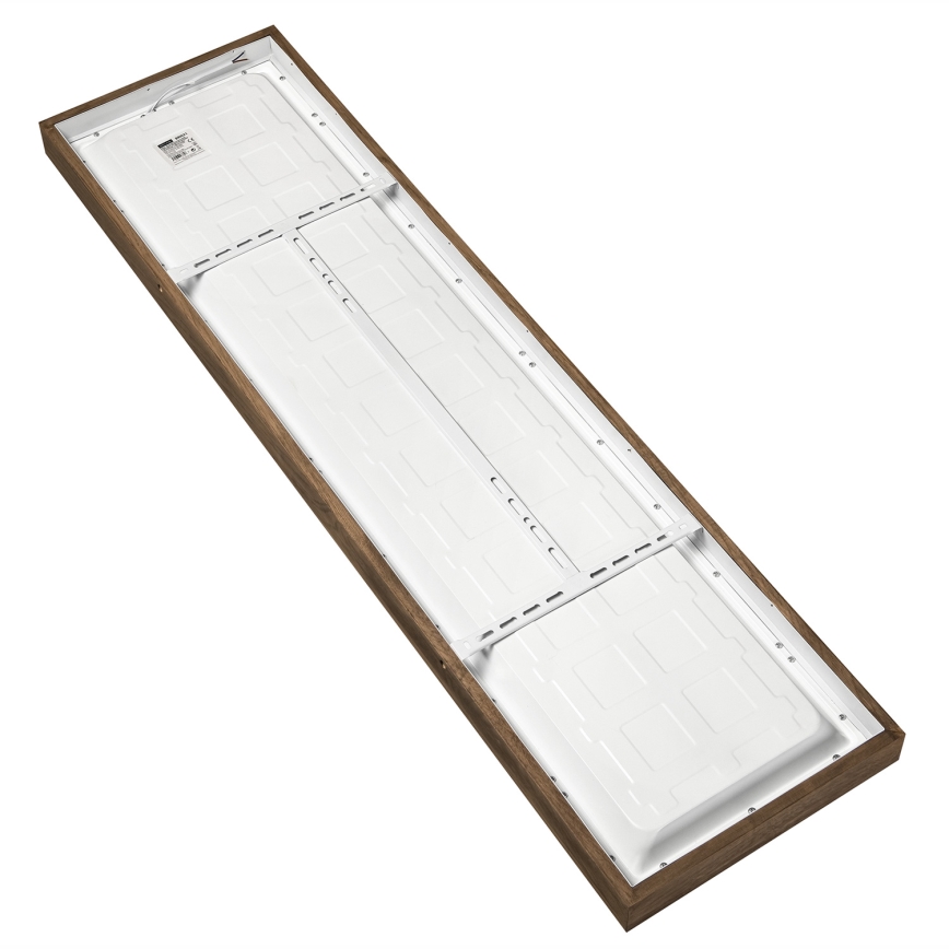 Brilagi - LED таванно осветително тяло за баня WOODY FRAME LED/40W/230V 120x30 см IP44 дъб/орех