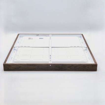 Brilagi - LED таванен плафон за баня WOODY FRAME LED/50W/230V 60x60 cm IP44 дъб орех