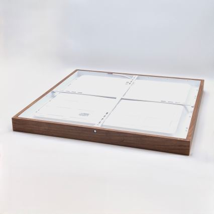 Brilagi - LED таванно осветително тяло за баня WOODY FRAME LED/50W/230V 60x60 cm IP44 дъб череша