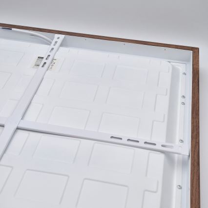 Brilagi - LED таванно осветително тяло за баня WOODY FRAME LED/50W/230V 60x60 cm IP44 дъб череша