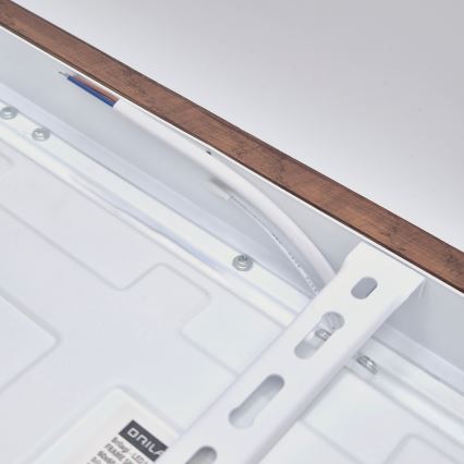 Brilagi - LED таванно осветително тяло за баня WOODY FRAME LED/50W/230V 60x60 cm IP44 дъб череша