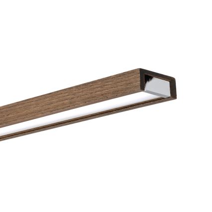 BRILAGI - LED осветление за огледало за баня WOODY MIRROR 3v1 LED/15W/230V 80 cm IP44 лъскав хром/дъб орех