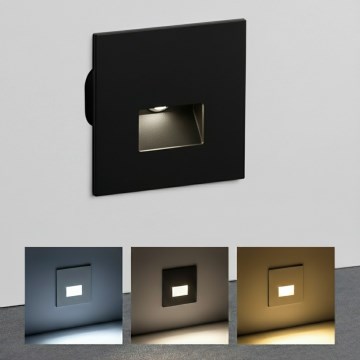 Brilagi - LED осветително тяло за стълби JACK LED/3W/230V 3000/4000/6500K IP65 черно