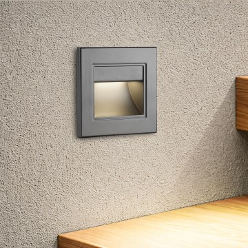 Brilagi - LED осветително тяло за стълби STEP LIGHT LED/1,5W/230V IP44 антрацит