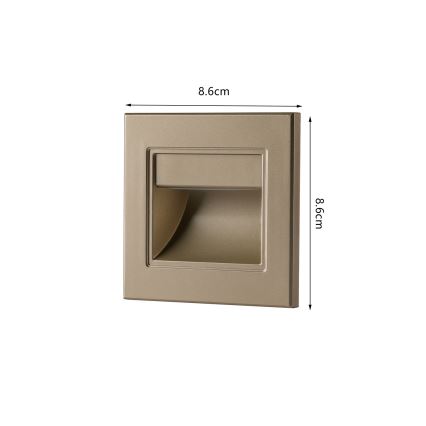 Brilagi - LED осветително тяло за стълби STEP LIGHT LED/1,5W/230V IP44 златисто