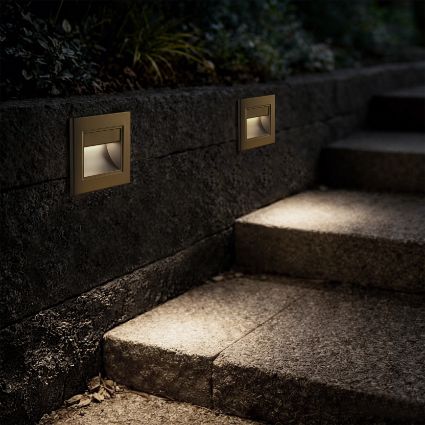 Brilagi - LED осветително тяло за стълби STEP LIGHT LED/1,5W/230V IP44 златно