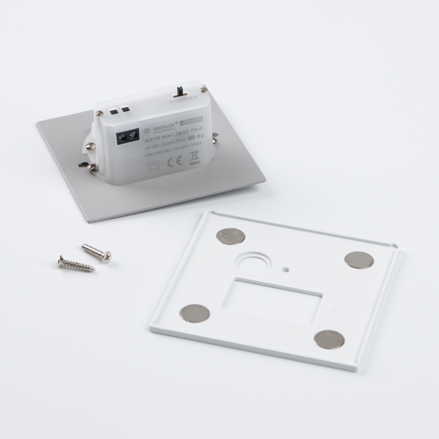 Brilagi - LED осветително тяло за стълбище с сензор за движение и сумрак JACK LED/1,5W/230V 3000/4000/6500K бяло