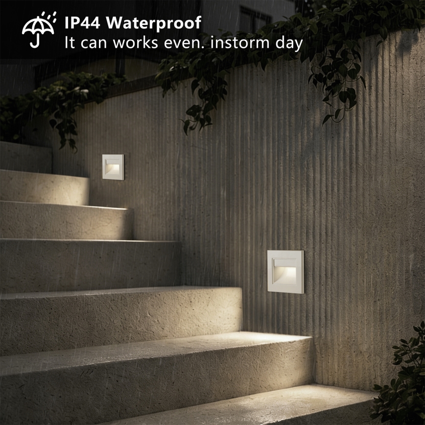 Brilagi - LED осветително тяло за стълбище STEP LIGHT LED/1,5W/230V IP44 бяло