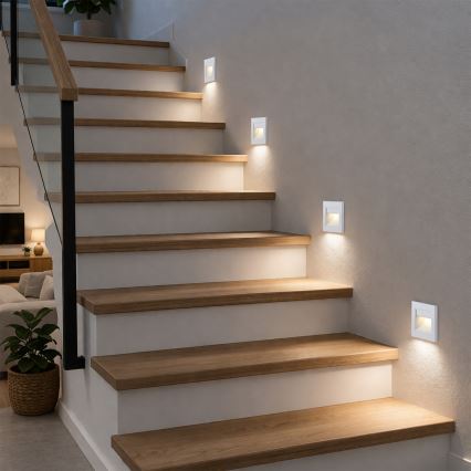 Brilagi - LED осветително тяло за стълбище STEP LIGHT LED/1,5W/230V IP44 бяло