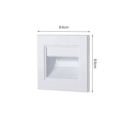 Brilagi - LED осветително тяло за стълбище STEP LIGHT LED/1,5W/230V IP44 бяло