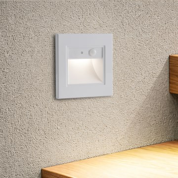 Brilagi - LED осветително тяло за стълбище със сензор STEP LIGHT LED/1,5W/230V IP44 бяло
