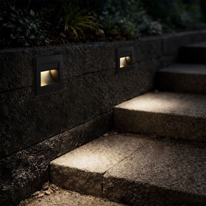 Brilagi - LED осветително тяло за стъпала STEP LIGHT LED/1,5W/230V IP44 черно