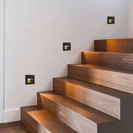 Brilagi - LED осветително тяло за стъпала STEP LIGHT LED/1,5W/230V IP44 черно