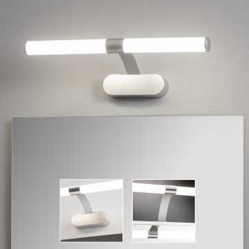 Brilagi - LED осветление 2 в 1 за огледало за баня TUBEO LED/6W/230V 40 cm IP44 сребристо