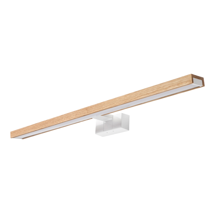 Brilagi - LED осветление за огледало за баня 3 в 1 WOODY MIRROR LED/15W/230V 80 cm IP44 бял/дъб