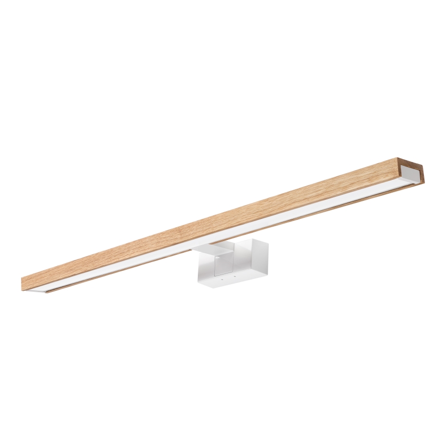 Brilagi - LED осветление за огледало за баня 3 в 1 WOODY MIRROR LED/15W/230V 80 cm IP44 бял/дъб