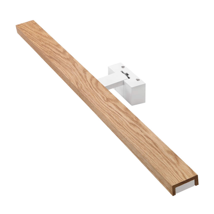 Brilagi - LED осветление за огледало за баня 3 в 1 WOODY MIRROR LED/15W/230V 80 cm IP44 бял/дъб