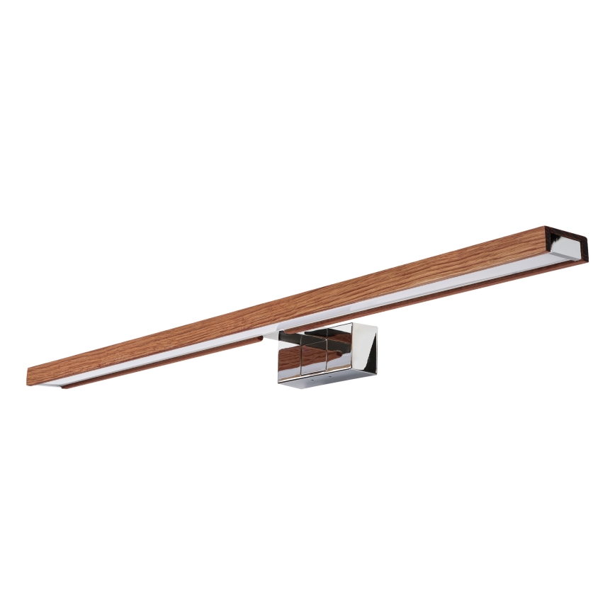 BRILAGI - LED осветление за огледало за баня 3 в 1 WOODY MIRROR LED/15W/230V 80 cm IP44 лъскав хром/дъб череша