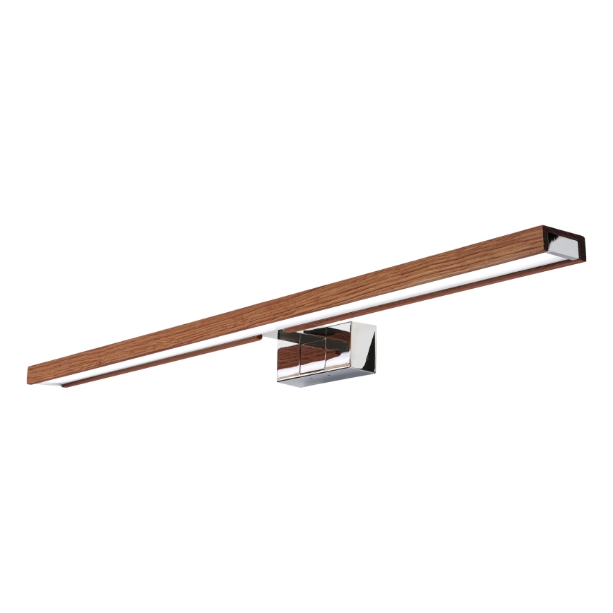 BRILAGI - LED осветление за огледало за баня 3 в 1 WOODY MIRROR LED/15W/230V 80 cm IP44 лъскав хром/дъб череша