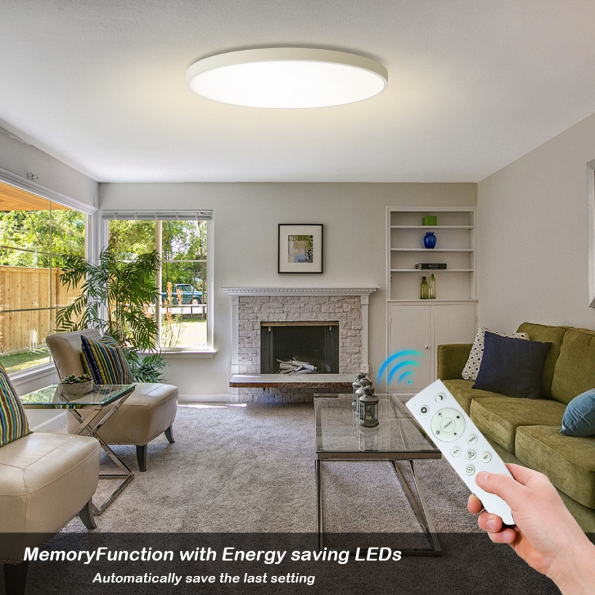 Brilagi - LED Димируемо потолно осветление POOL SMART LED/128W/230V 3000-6000K Ø 100 см Wi-Fi Tuya бяло + дистанционно управление
