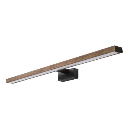 Brilagi - LED осветление за огледало за баня 3 в 1 WOODY MIRROR LED/15W/230V 80 см IP44 черно/дъб орех