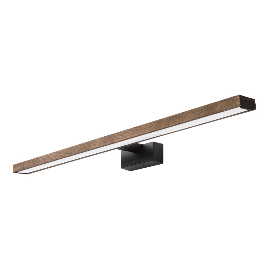 Brilagi - LED осветление за огледало за баня 3 в 1 WOODY MIRROR LED/15W/230V 80 см IP44 черно/дъб орех