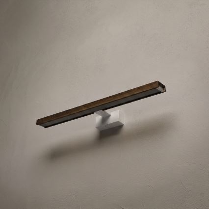 Brilagi - LED осветление за огледало за баня WOODY MIRROR 3 в 1 LED/12W/230V 60 см IP44 бяло/дъб орех