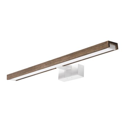 Brilagi - LED осветление за огледало за баня WOODY MIRROR 3 в 1 LED/12W/230V 60 см IP44 бяло/дъб орех