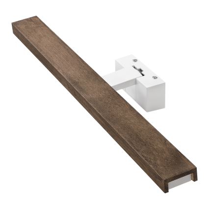 Brilagi - LED осветление за огледало за баня WOODY MIRROR 3 в 1 LED/12W/230V 60 см IP44 бяло/дъб орех