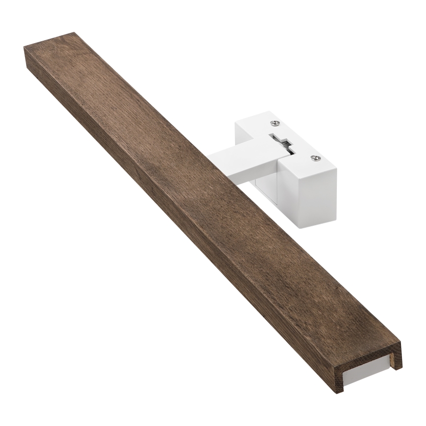 Brilagi - LED осветление за огледало за баня WOODY MIRROR 3 в 1 LED/12W/230V 60 см IP44 бяло/дъб орех