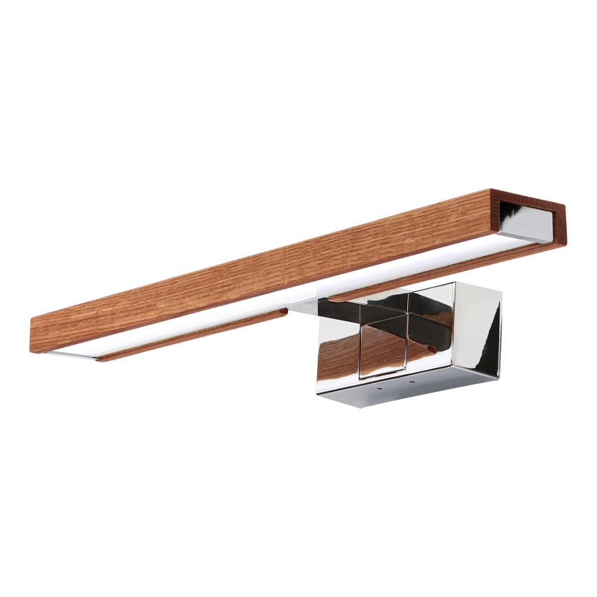 Brilagi - LED осветление за огледало за баня 3-в-1 WOODY MIRROR LED/8W/230V 40 cm IP44 лъскав хром/дъб череша