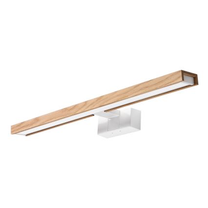 Brilagi - LED осветление за огледало за баня 3 в 1 WOODY MIRROR LED/12W/230V 60 см IP44 бял/дъб