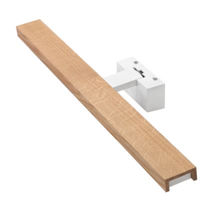 Brilagi - LED осветление за огледало за баня 3 в 1 WOODY MIRROR LED/12W/230V 60 см IP44 бял/дъб