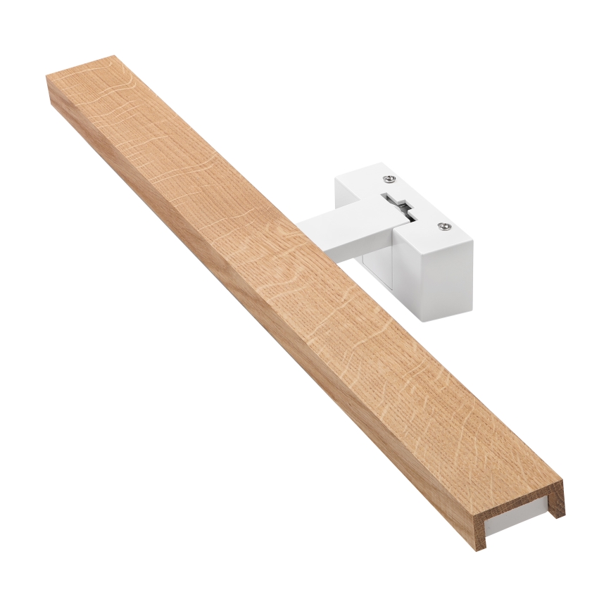 Brilagi - LED осветление за огледало за баня 3 в 1 WOODY MIRROR LED/12W/230V 60 см IP44 бял/дъб