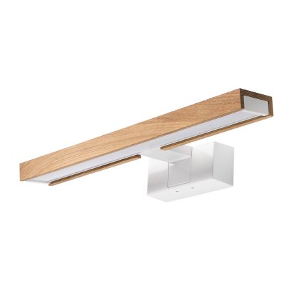 Brilagi - LED осветление 3 в 1 за огледало за баня WOODY MIRROR LED/8W/230V 40 cm IP44 бяло/дъб