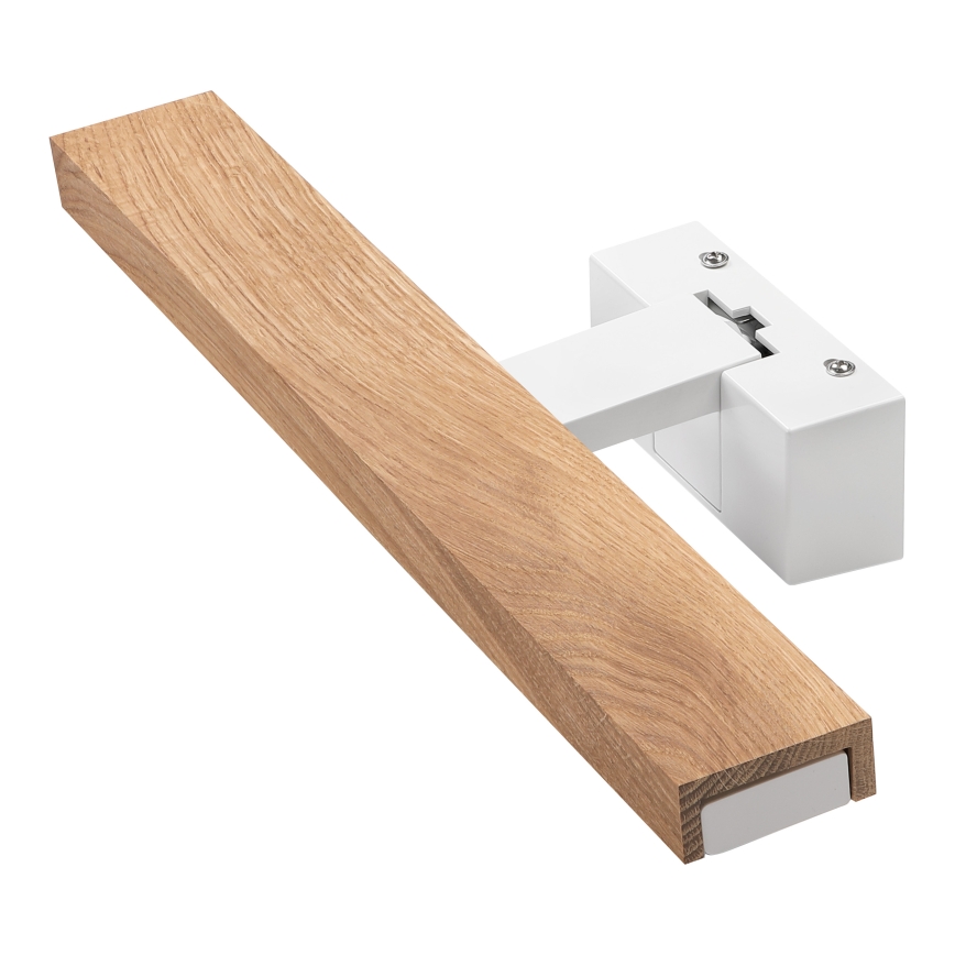 Brilagi - LED осветление 3 в 1 за огледало за баня WOODY MIRROR LED/8W/230V 40 cm IP44 бяло/дъб